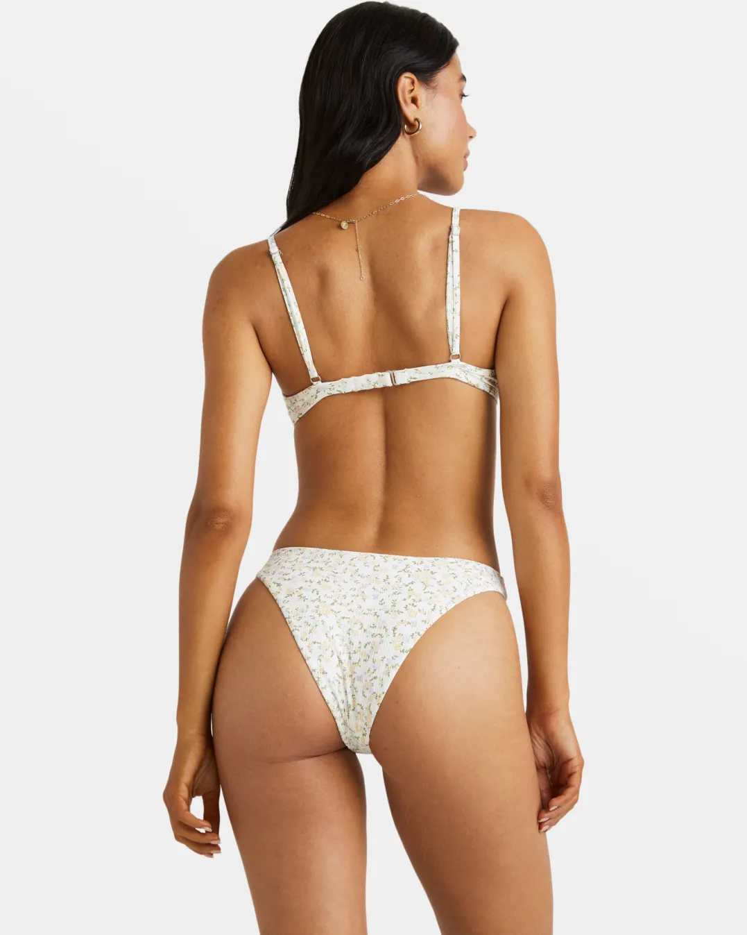 DITSY RIB TRI BIKINI TOP