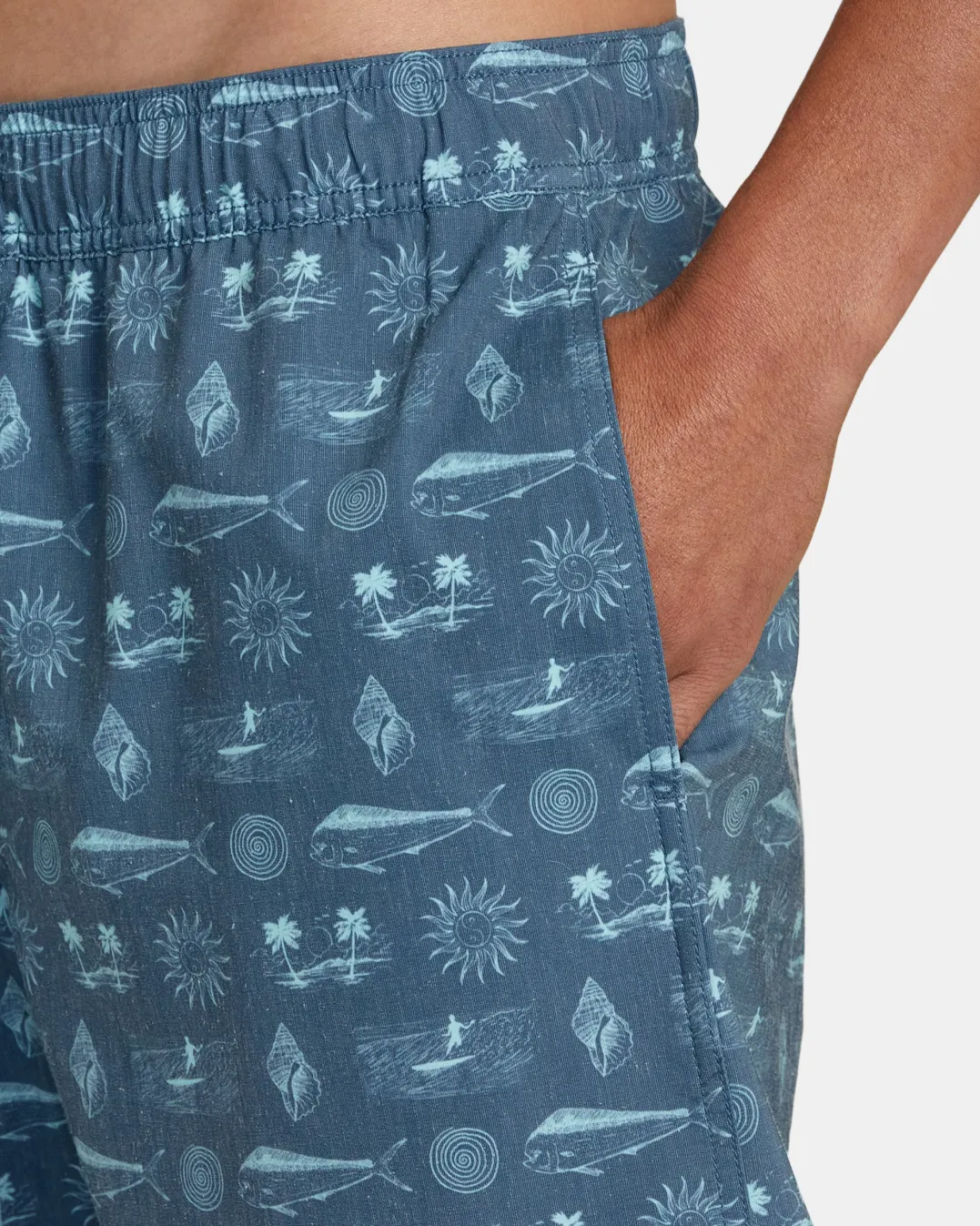 DORADO ELASTIC WAIST BOARDSHORTS 17''