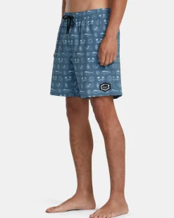 DORADO ELASTIC WAIST BOARDSHORTS 17''