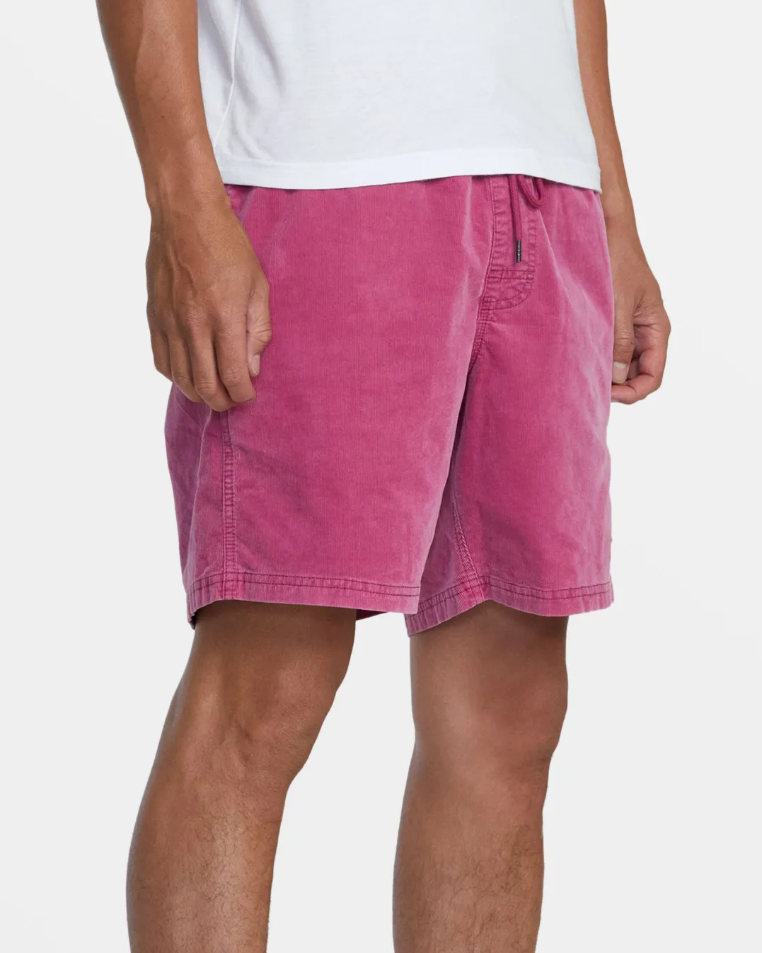 ESCAPE 17" ELASTIC WAIST CORDUROY SHORTS