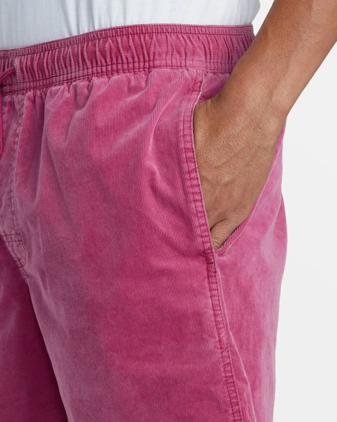 ESCAPE 17" ELASTIC WAIST CORDUROY SHORTS