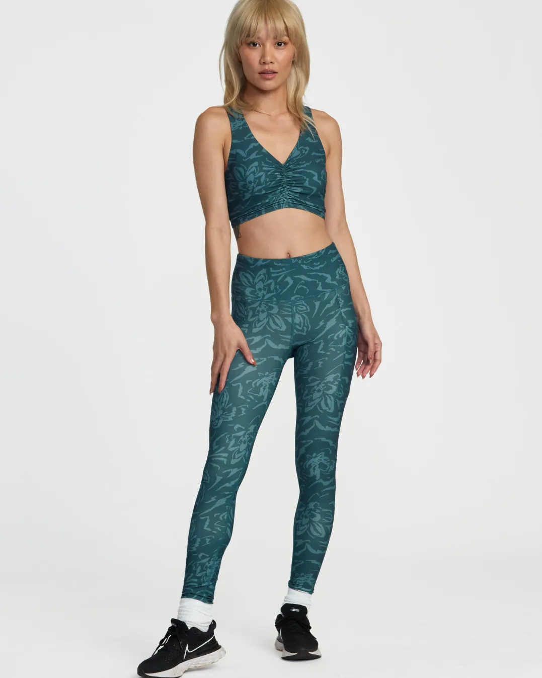 GATHERED FRONT FITTED CROP TOP