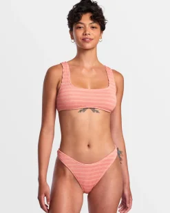 GROOVES STRIPE HIGH LEG FRENCH BIKINI BOTTOMS