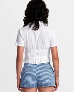HARPER FRONT TIE CROPPED TOP