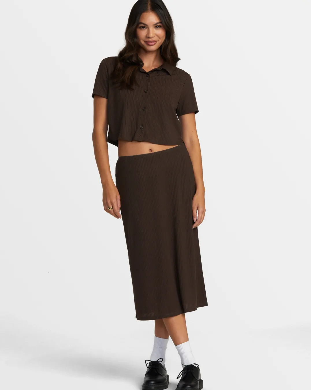 JENNI BUTTONED SHORT-SLEEVE SHIRT