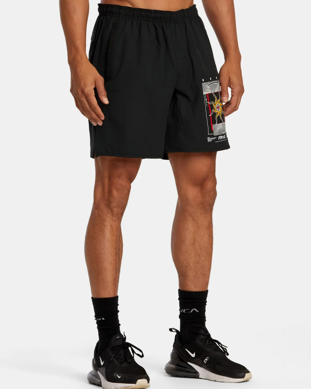 KELSEY NIZIOLEK YOGGER STRETCH 17" ELASTIC WAIST SHORTS