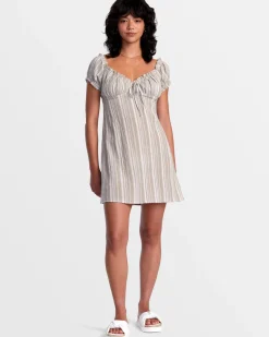 LEILAH STRIPED MINI DRESS