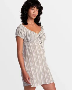 LEILAH STRIPED MINI DRESS