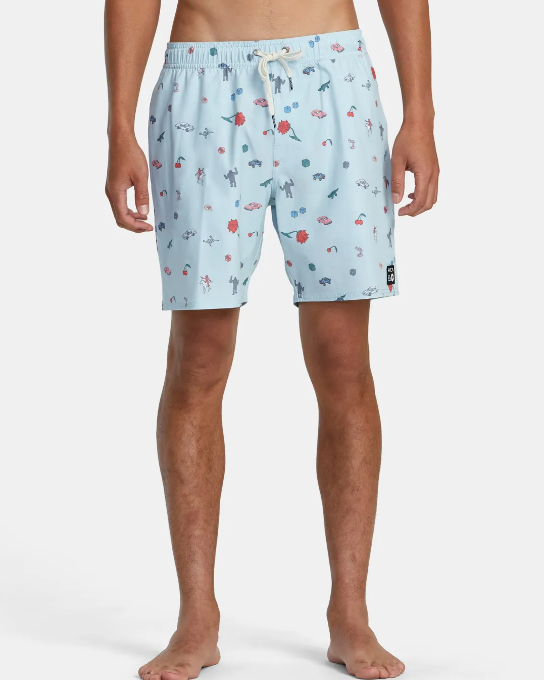 LUKE P ELASTIC WAIST BOARDSHORTS 17''