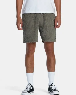 PALMS DOWN 17" ELASTIC WAIST SHORTS