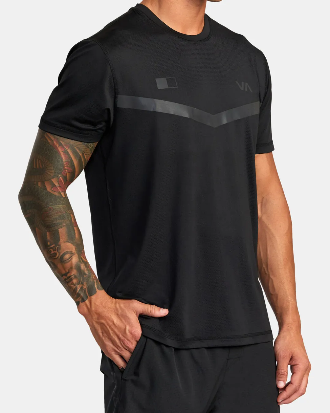 RVCA RUNNER TECHNICAL SHORT SLEEVE TOP