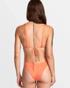 SOLID SHIMMER WIDE CROSSBACK TRIANGLE BIKINI TOP