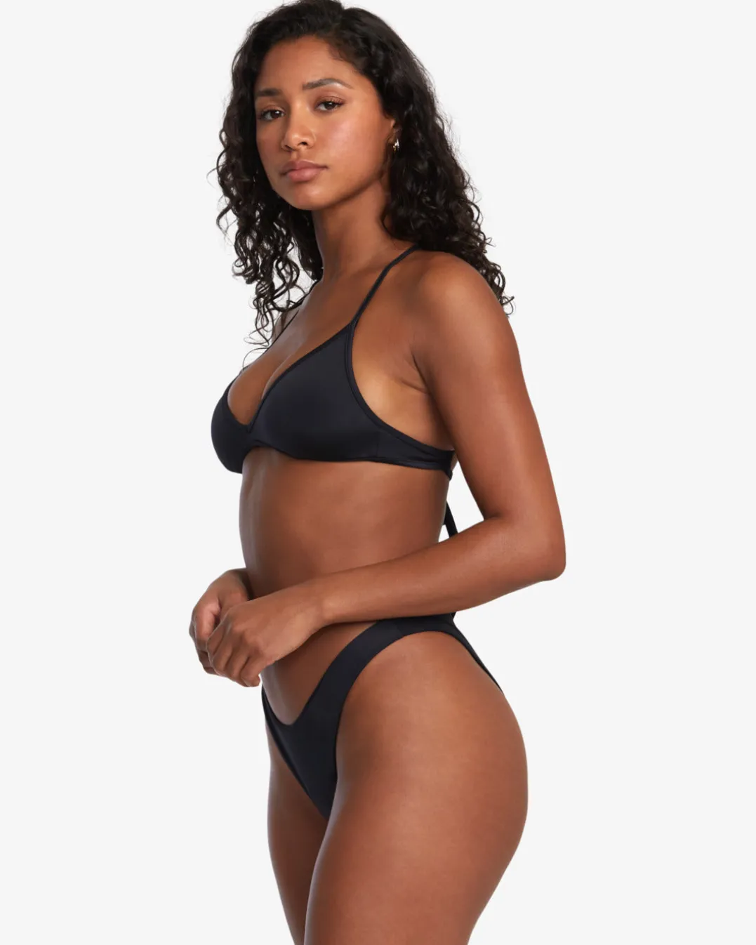 SOLID TRIANGLE CROSSBACK BIKINI TOP