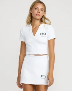 SPORT CHASE CROPPED POLO SHIRT