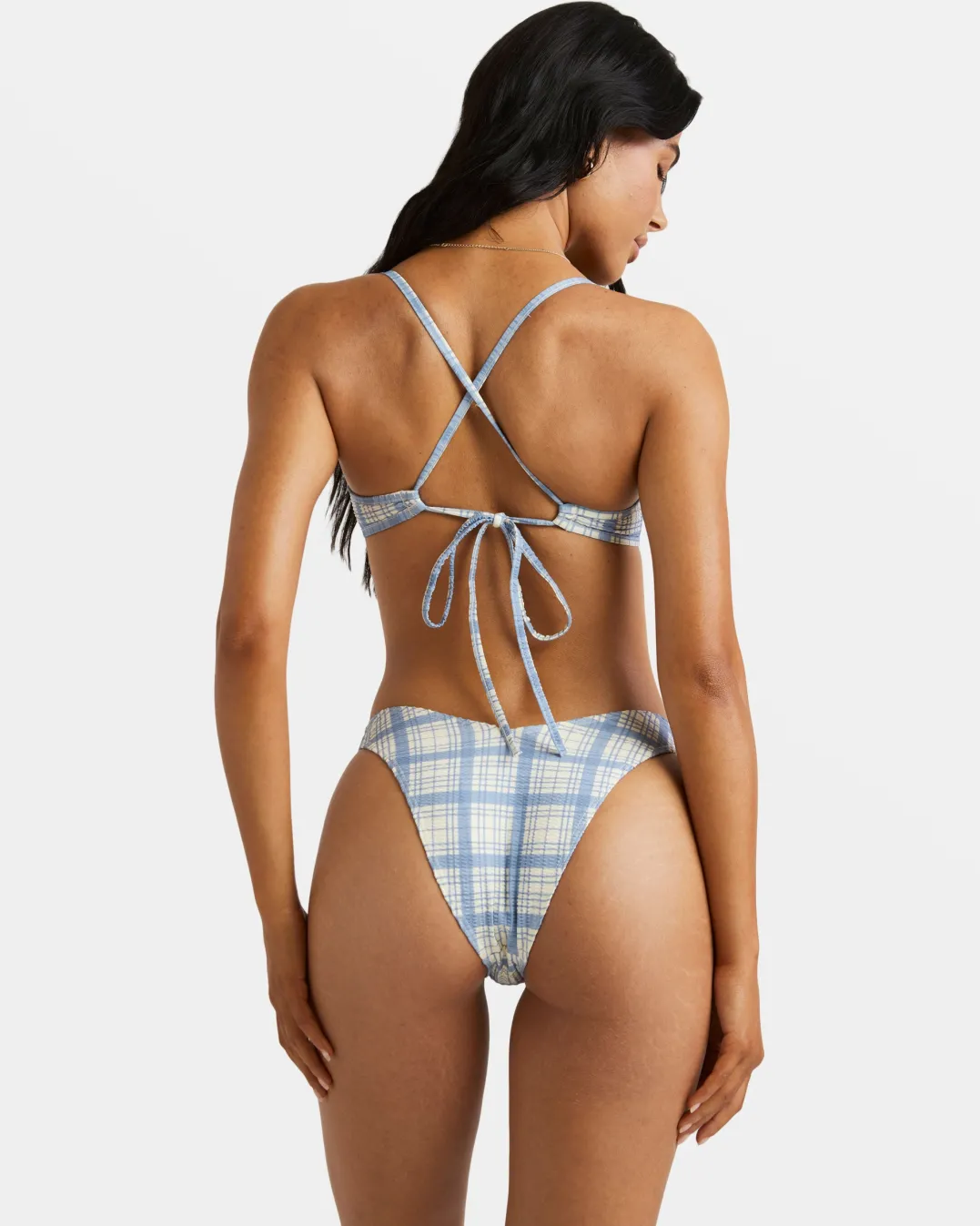 VINTAGE PLAID V MEDIUM FRENCH BIKINI BOTTOMS